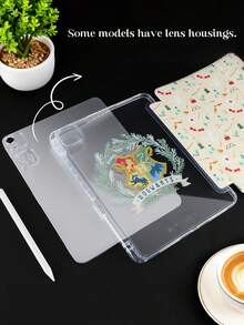 HARRY POTTER X SHEIN 一款透明亚克力三折“魔法圣诞夜”双面印花可折叠平板电脑保护套 - 三折支架设计，内置笔槽，高透明亚克力后盖，支持自动休眠/唤醒功能。可爱、有趣、创意十足的三折平板电脑保护套，兼容 iPad Mini 6/7/Air/9.7/10.5/10.2/Air 4/5/10.9/Pro 11/10/2024/Air 11 (M2)/Pro 11 (M4) 2024/Air 11 英寸 (M3) 2025/iPad (A16) 11 英寸第 11 代 2025。不含笔。部分型号包含镜头框。 - 彩色 - 查看 4