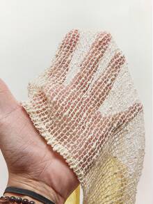 Amplova 女士时尚性感透视露背吊带短款上衣，夏季 - 杏色 - 查看 8