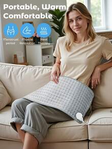 Teckwe Electric Blanket Portable, Warm Comfortable - EU C Type Plug(220-240V) - View 2