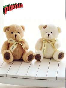 POKOJA LAND - BESTSELLERS 5.11in Lovely Teddy Bear Plush Toys Stuffed Soft Animal Bear Kawaii Dolls For Kids Baby Children Valentine Gift Birthday Gift Christmas Decor Home Kids Girls Gifts Festival, Spring To Summer - Multicolor - View 7