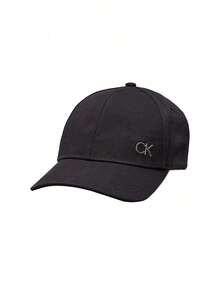 Calvin Klein Logo Detail Men Baseball Cap Black - Black - View 1