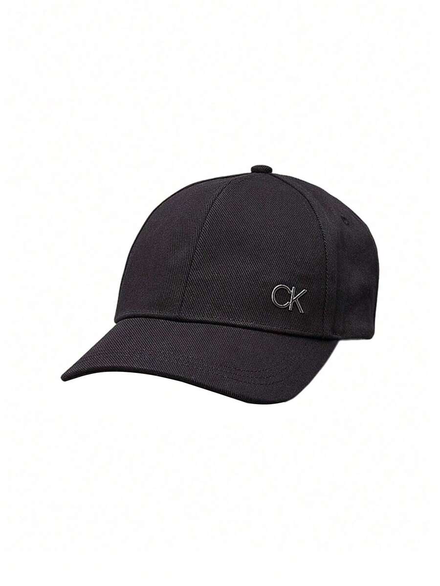 Calvin Klein Logo Detail Men Baseball Cap Black - Black - View 1