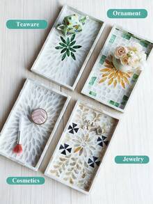 1 Khay đựng vỏ trai giả vuông, vẽ tay, đựng mỹ phẩm, trang sức, đồ ăn nhẹ, món tráng miệng, đồ uống, bánh mì, bánh ngọt, đồ dùng hàng ngày, đồ lưu trữ & đồ trang trí sang trọng theo phong cách Bắc Âu Quà tặng tốt nhất Đĩa sinh nhật Phụ kiện nhà bếp Trang trí nhà bếp Khay để bàn Khay đựng trái cây Trang trí khay tốt nghiệp - Nhiều màu - Xem 9