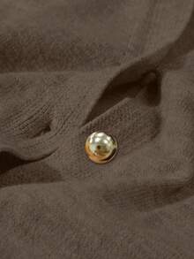 Franclia 2pcs/Set Women Casual Loose Knit Sweater & Pants Loungewear Set, Comfortable & Minimalist Design