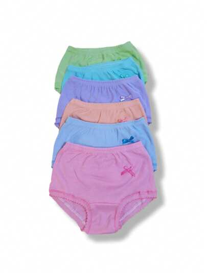 Calzón Pantaleta Para Niña Colores Mixto Tallas a 2 a 16, Algodón 6 piezas
Pantaleta de Picueta de Confección Nacional para Niña: Ropa Interior Premium Elaborada con Algodón Cien Por Ciento Puro y Natural que Garantiza Máxima Frescura, Comodidad y Salud Íntima en Tallas desde la 2 hasta la 16; Este Diseño Cuenta con un Acabado de Costura Delicada que Evita Rozaduras en la Piel Sensible y Está Disponible en una Amplia Gama de Colores Pasteles y Tonos Vibrantes para Combinar con Cualquier Prenda