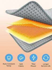 Teckwe Electric Blanket For Home Use, Suitable For Menstrual Period, Muscle Relaxation, Heat Therapy - US A Type Plug(110-127V) - View 5