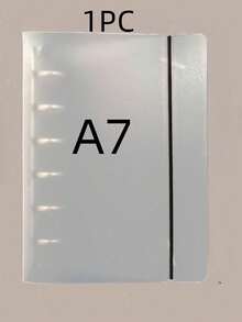 1PC Notebook Cover PP Frosted Transparent Binder Rings Loose Leaf Planner Insert Refillable Office Organizer A4 A5 A6 A7 B5 OR 5PCS A6,5PCS A5 Minimalist Aesthetic Journal Portfolio - Clear - View 21