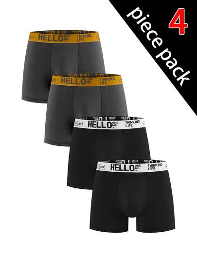 Velminro Bekväma, andningsbara boxershorts med bokstavsrem i midjan för män