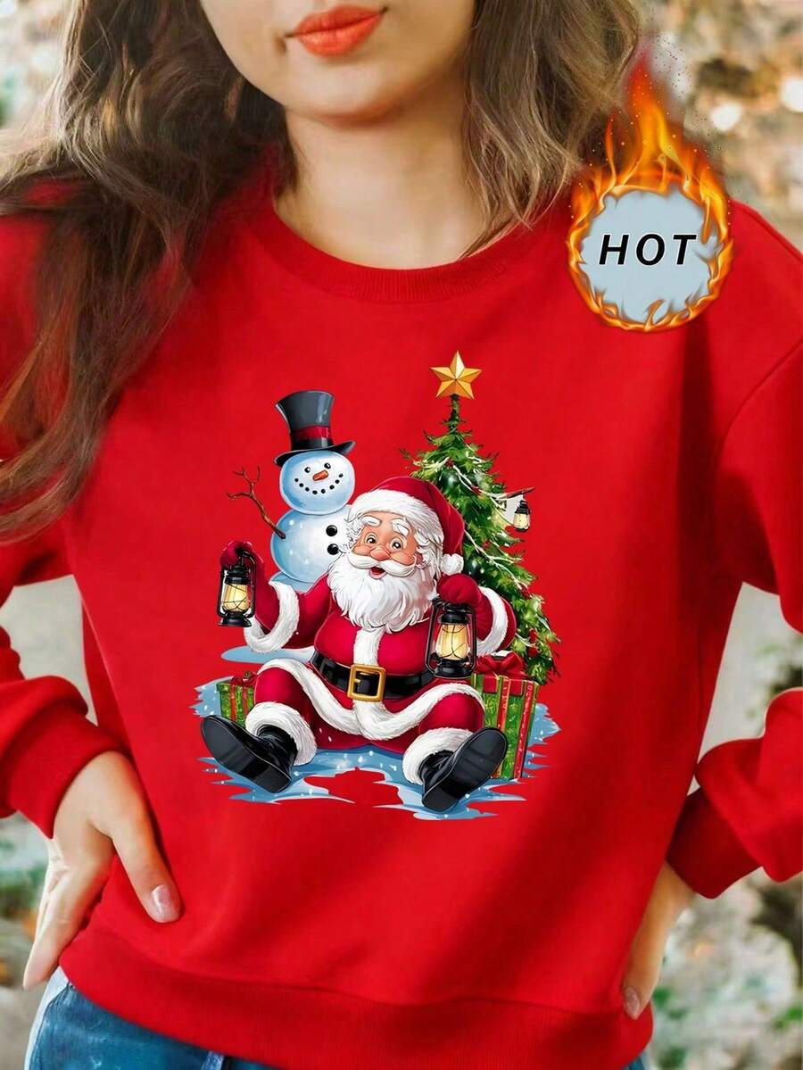 Women Sweatshirts - Red - View 1