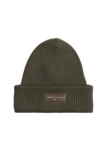 Tommy Hilfiger Linear Men's Beanie Green - Green - View 1