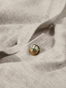 Franclia 2pcs/Set Women Casual Loose Knit Sweater & Pants Loungewear Set, Comfortable & Minimalist Design