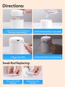 JMMO 1pc Mini Essential Oil Aromatherapy Mist Diffuser & Humidifier, Cool Mist, Colorful Night Light - Humidify Air, Keep Fresh, And Relax Body And Mind(USB Powered Usage)