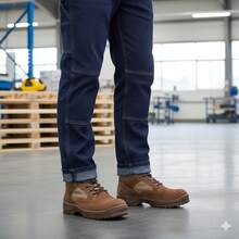 Bota de Caballero Estilo B-50  - Calzado Funcional para Hombre con Suela de Alto Agarre Antideslizante - Diseño Robusto con Cuello Acolchado para Confort Diario - Bota Casual y Duradera - Coyote - Ver 6