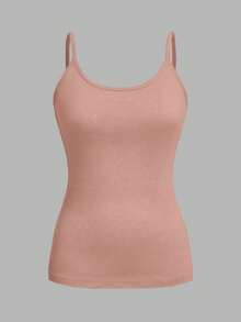 SHEIN EZwear 4件套休闲简约吊带背心，适合夏季穿着 - 彩色 - 查看 5