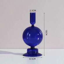 1PC Vintage Glass Candle Holders Room Home Decor Living Romantic Candlestick Holder Wedding Birthday Dinner Decoration - Multicolor - View 14