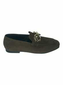 Mocasines estilo premium con adorno dorado - Negro - Ver 2