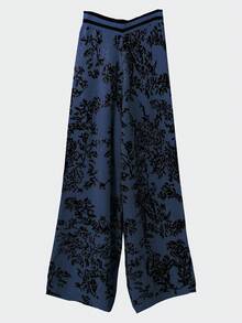 Linhara 2pcs Plus Size Women Minimalist Solid Color Print Sweater Set,Blue Butterfly,Autumn,Curve,Smart Casual,Loungewear Fall Winter Clothes For Gala,Holiday - Blue - View 5