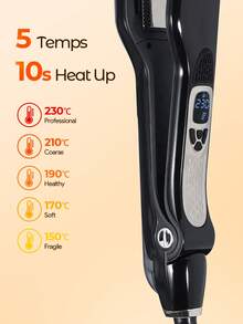 JMMO Steam Hair Straightener Professional Titanium Ceramic Strong Steam Flat Iron Styler Professional Steam Hair Straightener & Styling Tool Steampod Professional Styler For All Hair Types