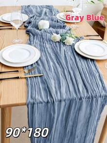 Stunning Pleated Chiffon Table Runner | Boho Balinese Decor For Weddings & Bridal Showers | Sunshine Yellow Holiday Party Cover | Choose Size 90*180/300/400cm