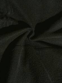 PAVTROS 男士秋冬连帽衫，背面饰有3D立体压纹大字母印花，黑色百搭多功能带口袋图案街头风连帽衫，保暖内衬 - 黑色 - 查看 7