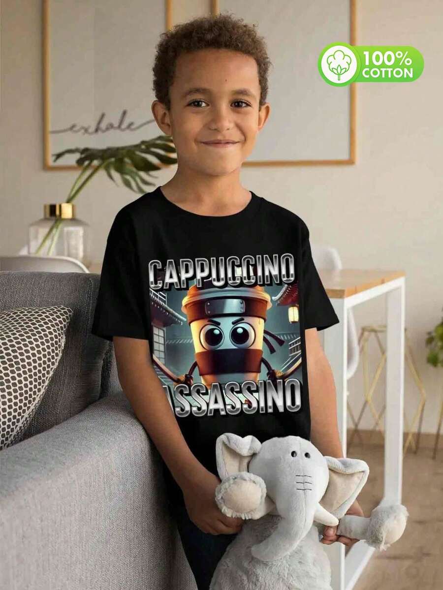 Young Boys T-Shirts - Black - View 1
