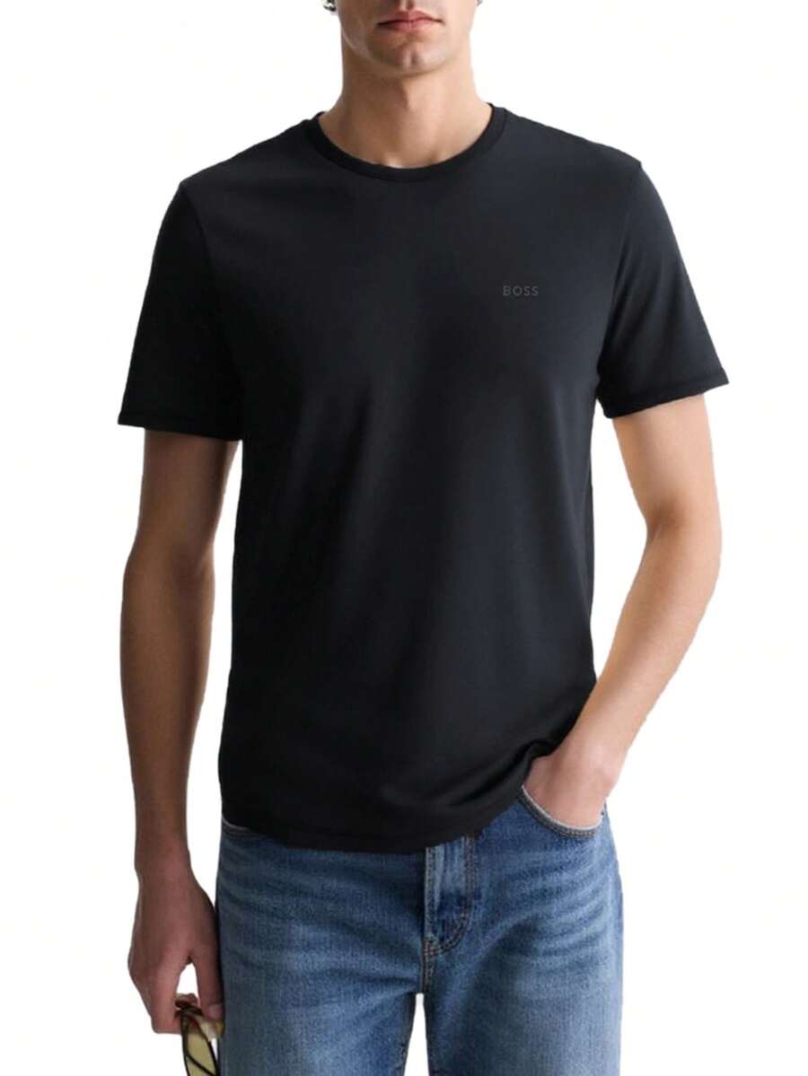 Hugo Boss Men's T-Shirts Black - Black - View 1