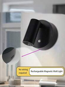 无线磁吸式充电壁灯，阅读夜灯，卧室照明，磁吸式射灯 - 彩色 - 查看 8
