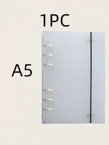 1PC Notebook Cover PP Frosted Transparent Binder Rings Loose Leaf Planner Insert Refillable Office Organizer A4 A5 A6 A7 B5 OR 5PCS A6,5PCS A5 Minimalist Aesthetic Journal Portfolio - Clear - View 23