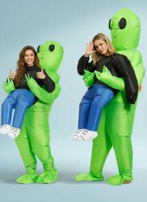 1pc ET Alien Inflatable Costume Anime Suits Dress Mascot Halloween Party Cosplay Costumes Costume Halloween