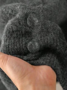 CosyJoli 大码女式黑色开衫毛衣和裙子两件套，休闲日常穿着，秋冬针织套装灰色针织套装两件套针织套装灰色两件套毛衣套装灰色两件套