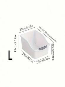 4pcs/2pcs/1pc Plastic Multifunctional Storage Box, Arc Pulley Design, Suitable For Household Cleaning Products, Household Necessities, Storage Boxes, Baskets, Household Finishing Containers. - Multicolor - View 16