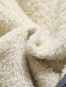 2pcs/Set Young Boy Casual Grey Corduroy & Thermal Lined Hooded Jacket With English Letter Patch And Elastic Waist Pants, Suitable For 4Y-7Y Boys Outdoor, Street Autumn/Winter,Thermal Thermal Lined - Grey - View 7