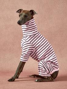 PETSIN Pawparrel 1件宠物秋冬时尚经典复古保暖弹力舒适狗狗高领连体衣 - 彩色 - 查看 2