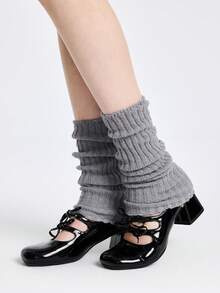 ROMWE Kawaii 3pcs Women Solid Leg Warmers - Multicolor - View 4