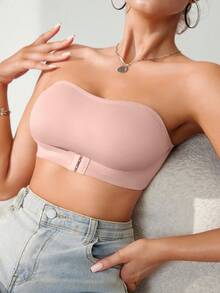 NudeFit 1pc Women Front-Open Supportive Non-Wired Bra