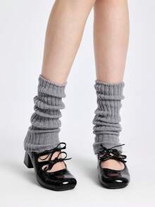 ROMWE Kawaii 3pcs Women Solid Leg Warmers - Multicolor - View 9