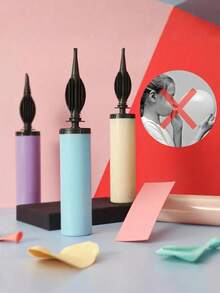 1/2/3/5Pieces Balloon Inflator, Random Color Balloon Push Pump, Balloon Supplies Accessories, Party Event Supplies, Party Tools - Random Color - View 7