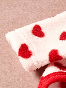 PETSIN Pawparrel 1pc Pet Universal Autumn/Winter Double Sided Plush Elastic Comfortable Warm Fabric High Collar Fashion Love Pattern Dog Sweatshirt - Multicolor - View 10