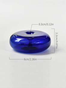 Cirelle 1pc Elegant Glass Incense Holder, Exhaust Design, Incense Base And Incense Holder, Home Indoor Aroma Diffuser, Suitable For Yoga, Home Decoration And Relaxation, Incense Stick Stand, Modern Style, Simple Design, Durable Glass Structure - Multicolor - View 4