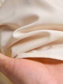 CosyJoli Áo len cổ tròn tay dài chấm bi màu lạc đà cỡ lớn cho nữ - Màu be - Xem 6