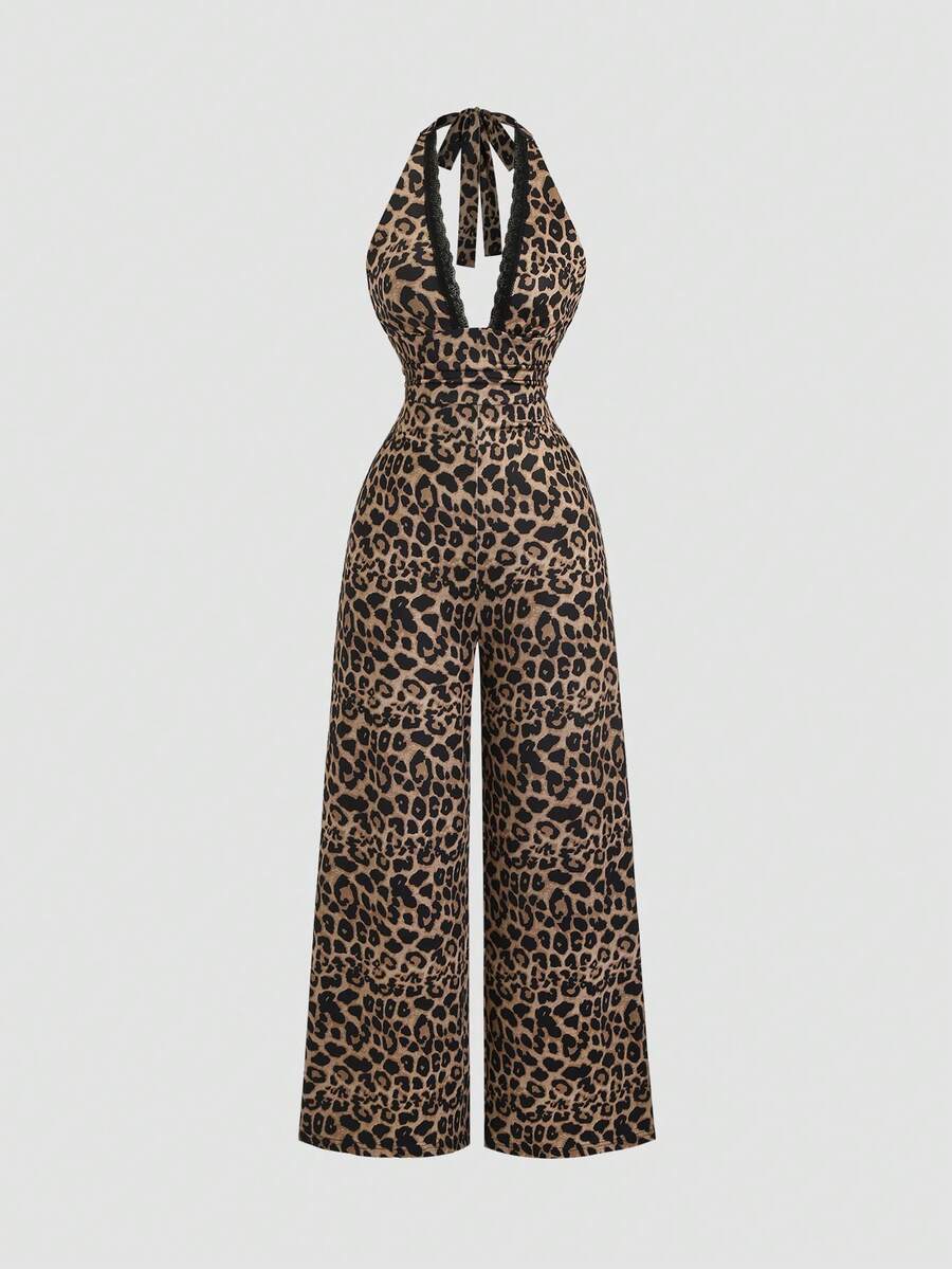 Sweetra Women's New Retro Sexy Bodycon Elegant High-End Comfortable Versatile Stylish White Jumpsuit - Multicolor - View 1