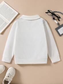 Young Boys' Colorblock Print Zip-Up Long Sleeve Sweatshirt - Multicolor - View 2