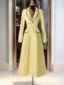 GlowEve Women's Elegant Long Sleeve Casual Commuter Dress