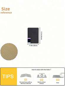 1pc Double Layer Anti-Slip Pet Litter Mat, Waterproof Cat Dog Litter Box Mat With Litter Trapping