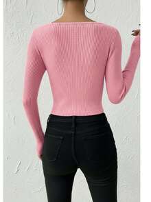 Women´s cute Knitted Top - Rosa - Ver 3