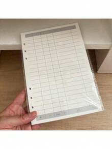 A5 45 Sheets Refill Papers,6 Holes Binder Notebook Inner Paper,Weekly/Monthly/Blank Planner Journal Notebook Parts - White - View 10