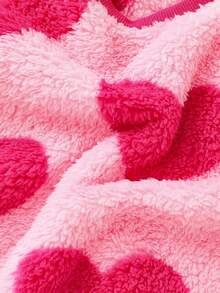 Cozy Pixies 两件套：女童柔软针织圆领长袖套头卫衣和松紧腰裤 - 西瓜粉 - 查看 3