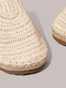 Styleloop Women's Flat Slip-On Shoes, Boho Style, Retro American, Bohemian, Western, Music Festival, Party Outfit Valentine's Day - Apricot - View 4