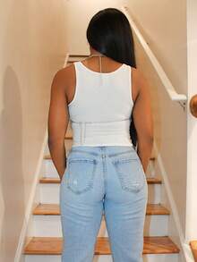 Steph T Women's Diamond Detail Halter Top Graphic Tees Women Tops - Silver - View 2