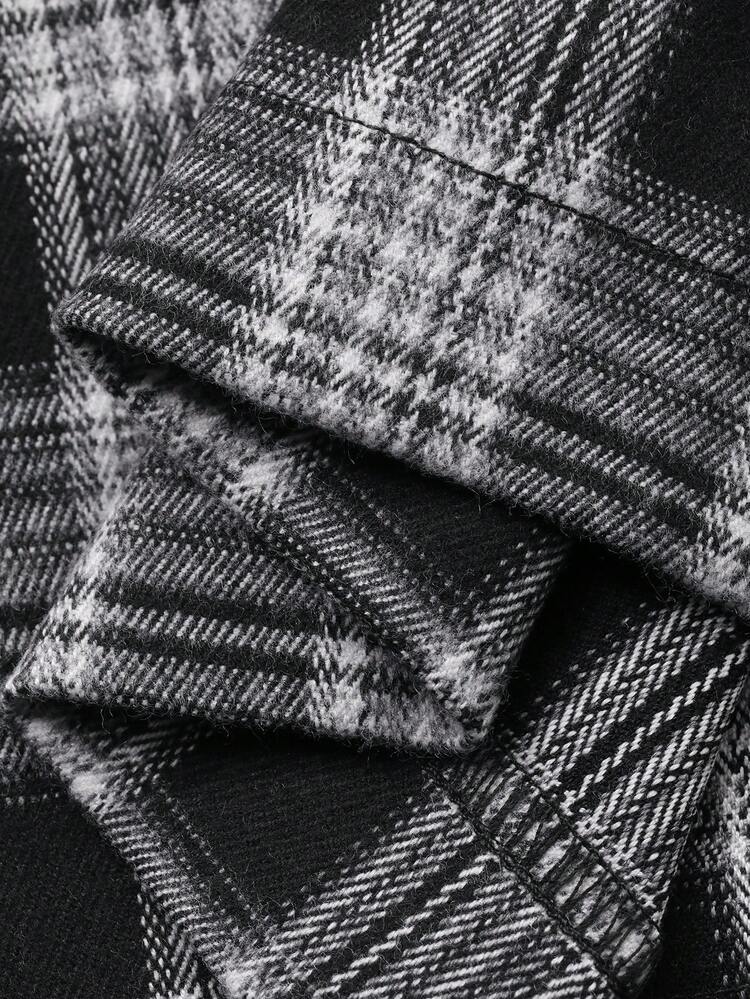 Women's Drawstring Waist Wide Leg Loose Casual Plaid Pants, Autumn/Winter